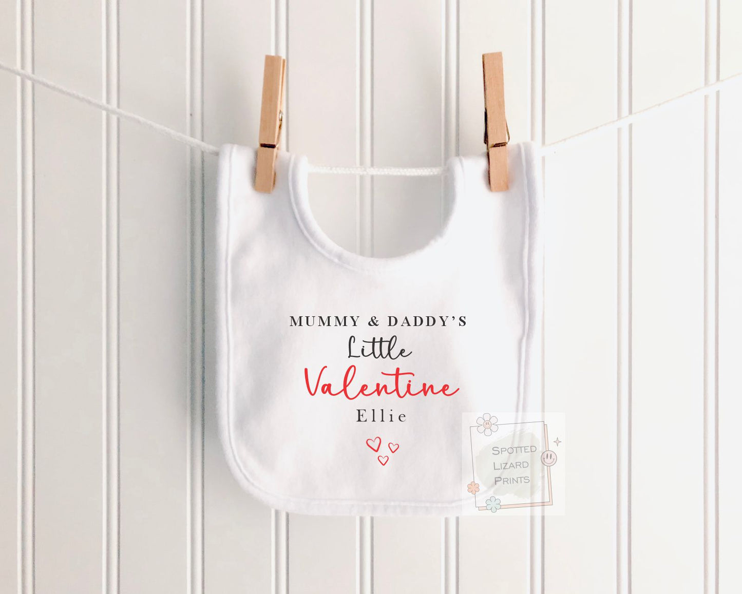 Personalised Mummy & Daddy's Little Valentine Baby Bodysuit, Baby Valentine's Outfit | Valentines Sleepsuit | First Valentine Sweatshirt