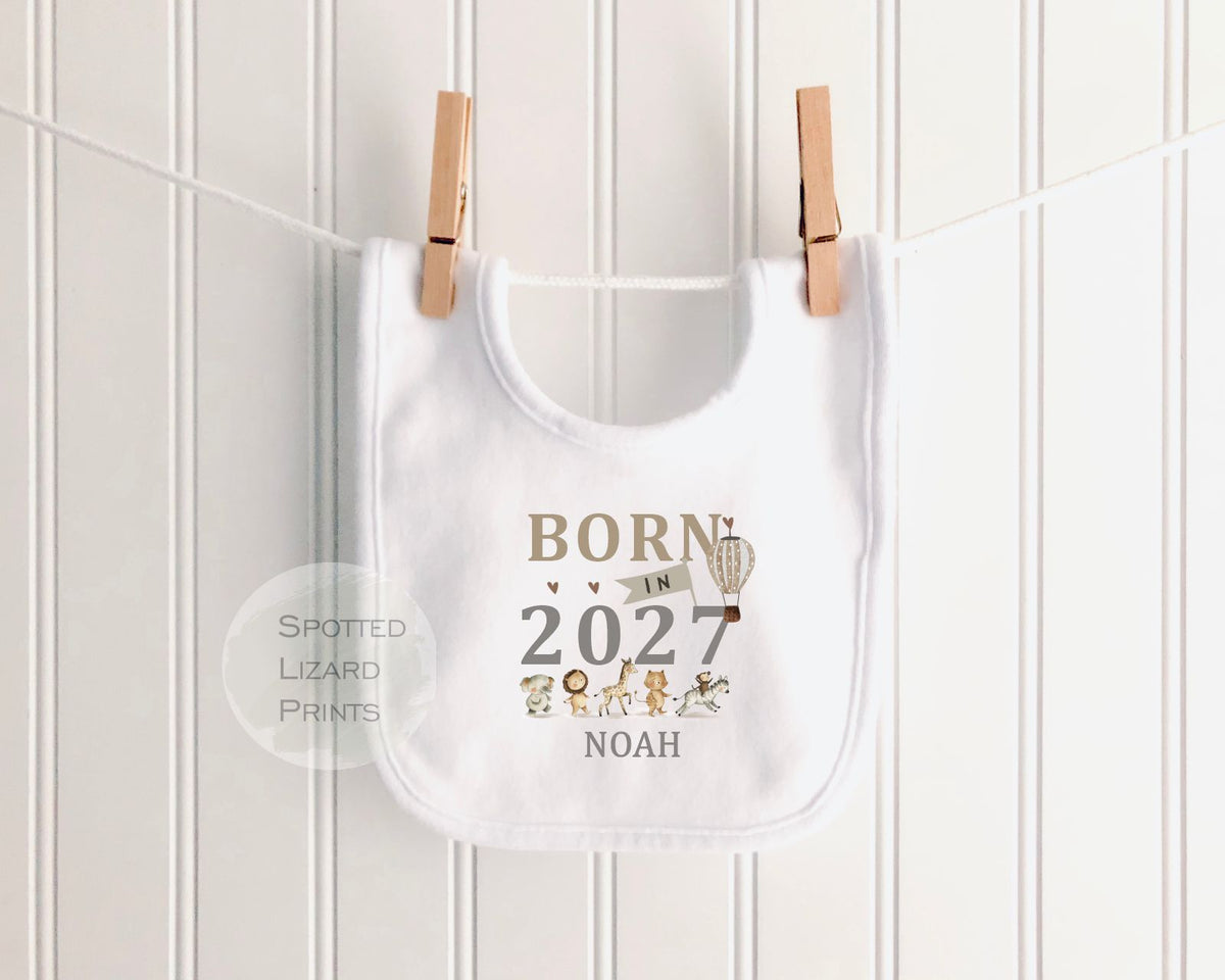 Personalised Born in 2027 Baby Outfit, Custom Name Coming Home Outfit, New Baby Arrival Rompersuit, New Baby Gift Baby Grow Personalised