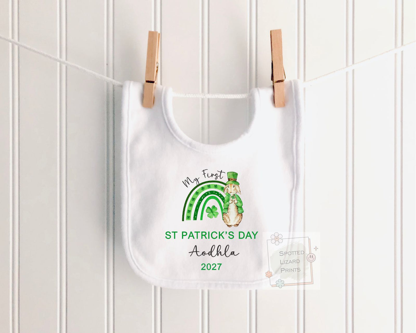 Personalized First St Patrick's Day Baby Outfit | Mo Chéad Lá Fhéile Pádraig Sleepsuit | Irish T-shirt | St Patrick's Day Sweatshirt