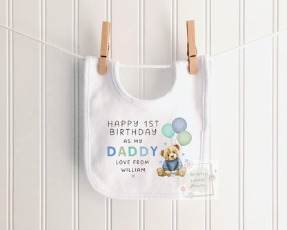 Happy Birthday Daddy Babygrow, 1st Birthday as my Daddy, Daddy Birthday Gift, Dad Birthday Gift, New Dad Gift, Birthday Baby vest, Sleepsuit