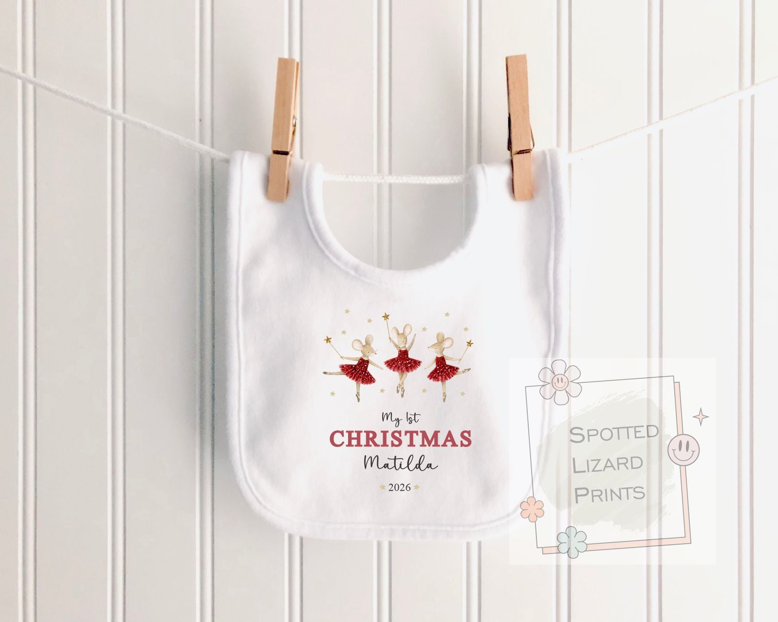 Personalised Baby First Christmas Outfit | My 1st Christmas Vest, Sleepsuit, Bib, T-Shirt or Jumper | Baby Christmas Gift