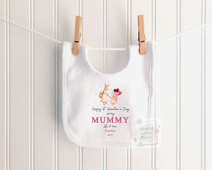 Happy 1st Valentine's Day as My Mummy | Personalised Baby Valentine's Outfit | Valentines Sleepsuit | First Valentine  Sweatshirt