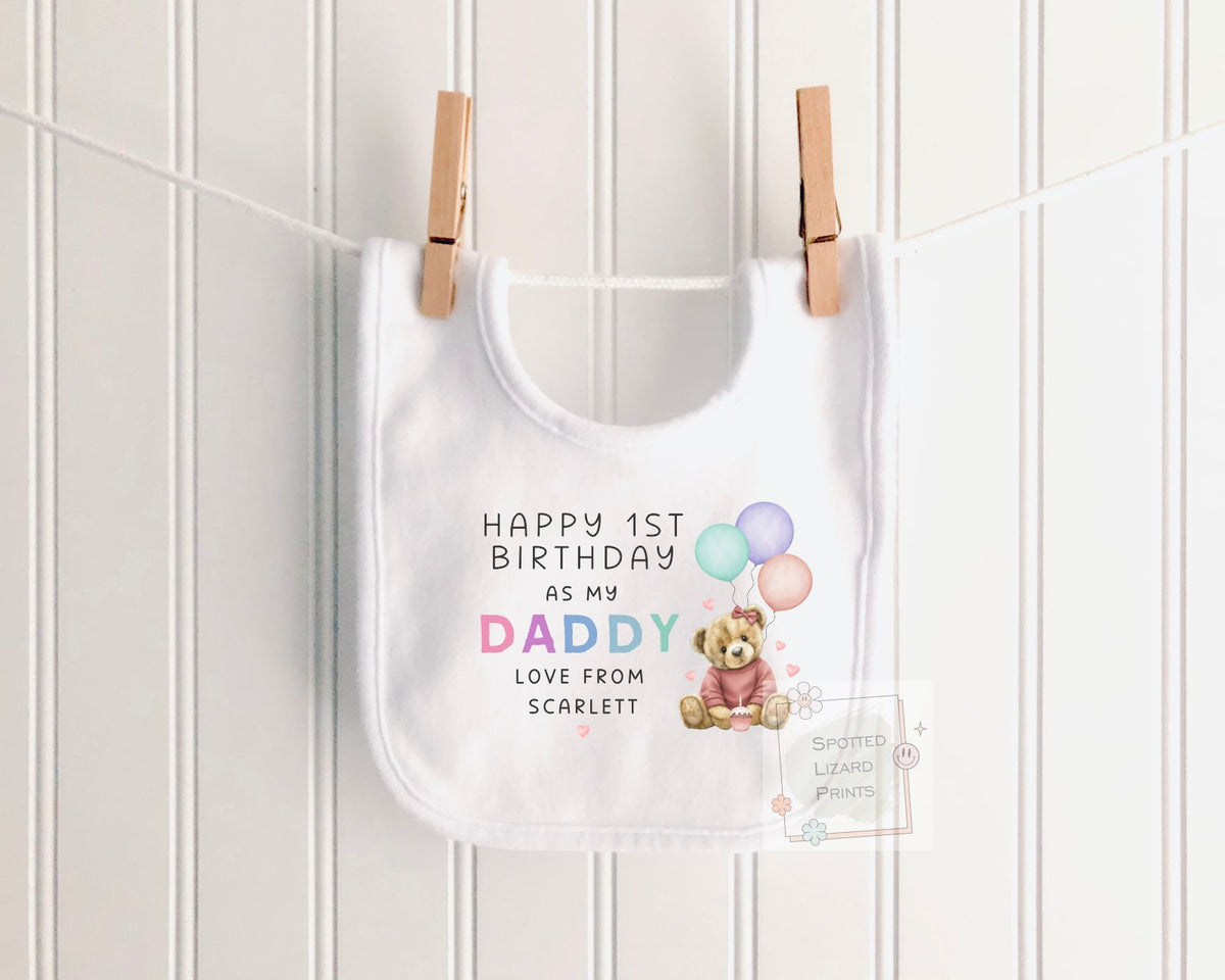 Happy Birthday Daddy Babygrow, 1st Birthday as my Daddy, Daddy Birthday Gift, Dad Birthday Gift, New Dad Gift, Birthday Baby vest, Sleepsuit