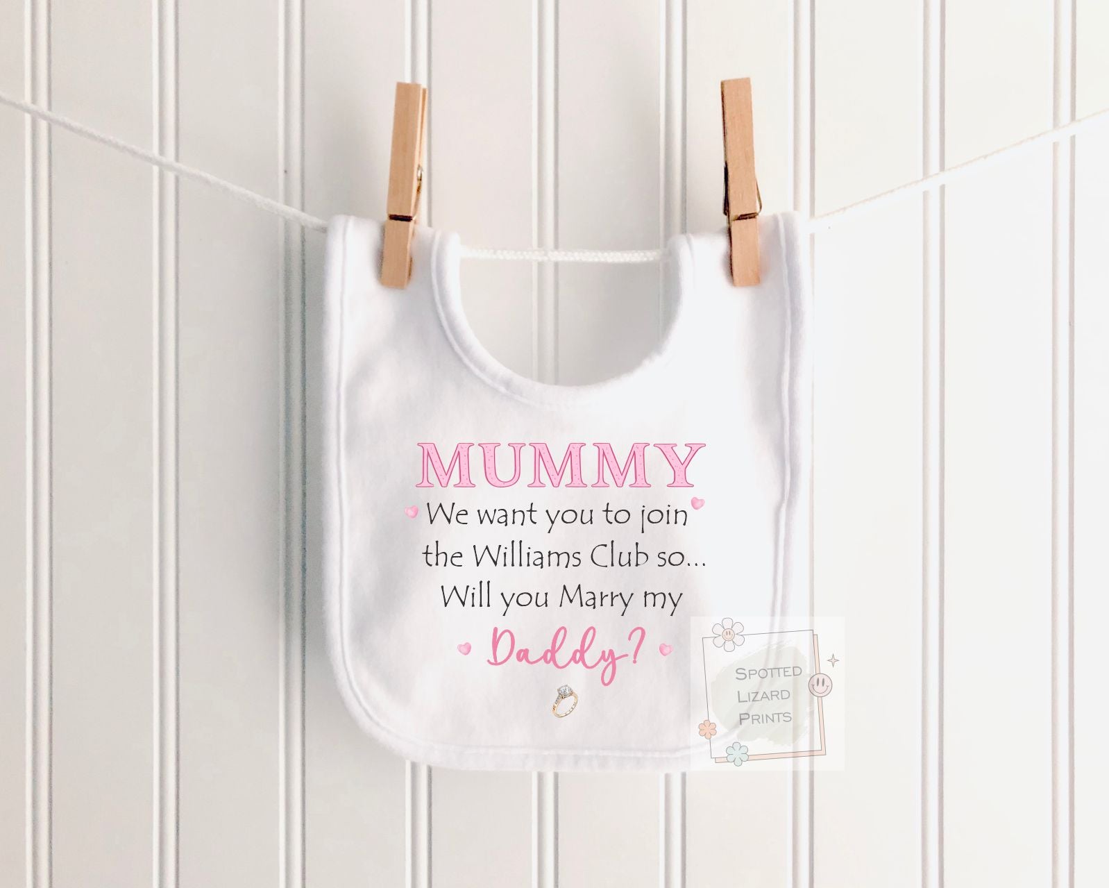 Will You Marry My Daddy Baby Grow | Personalised Proposal Baby Vest | Marriage Proposal Outfit | Engagement Announcement Engagement Idea
