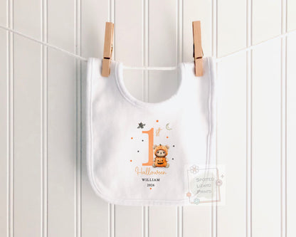 Personalised First Halloween Baby outfit | Baby Halloween Costume Gift | First Halloween Sleepsuit, Vest or T-shirt