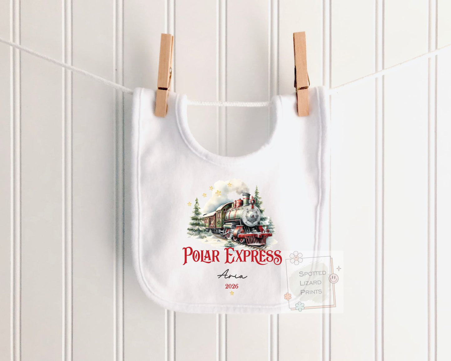 Personalised Polar Express t-shirt, Baby Vest or Rompersuit | Polar Express Christmas top, Children's Christmas matching clothing, gifts