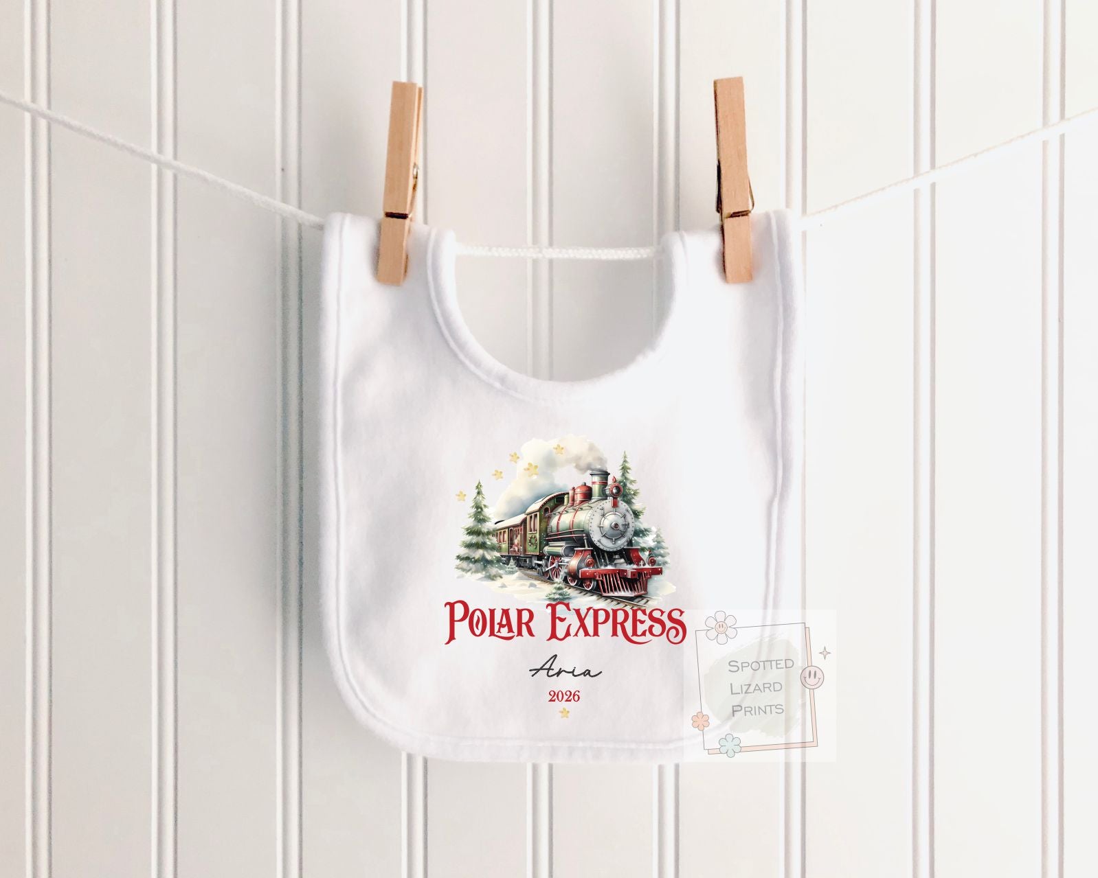 Personalised Polar Express t-shirt, Baby Vest or Rompersuit | Polar Express Christmas top, Children's Christmas matching clothing, gifts