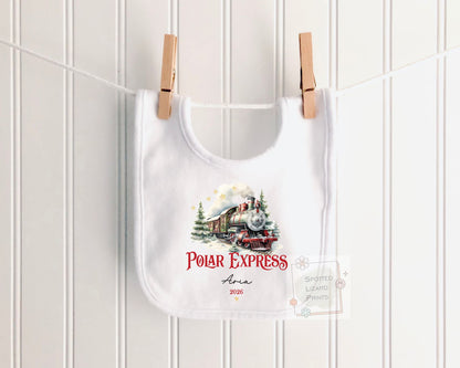 Personalised Polar Express t-shirt, Baby Vest or Rompersuit | Polar Express Christmas top, Children's Christmas matching clothing, gifts