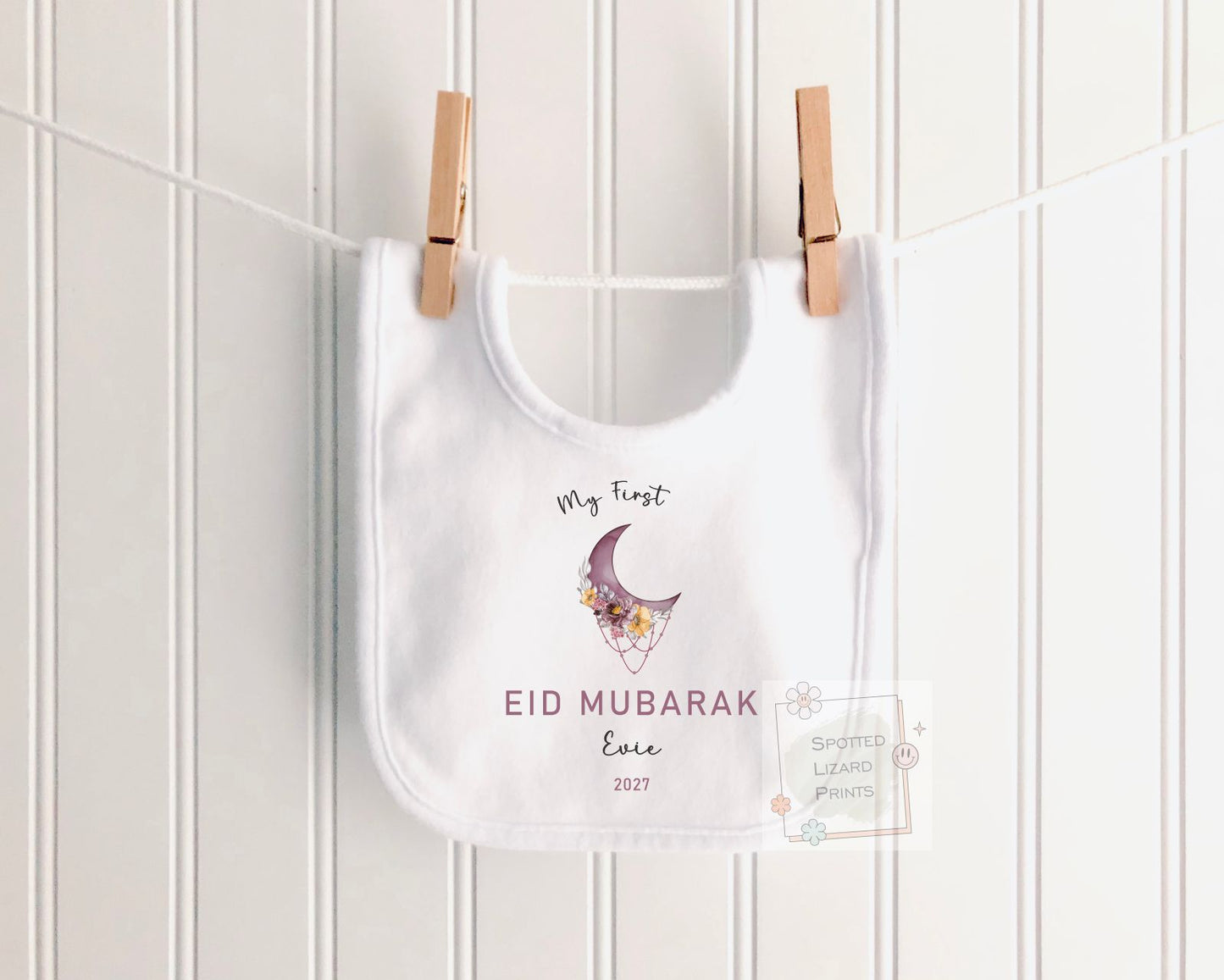 My First Eid Mubarak Baby Bodysuit | Personalized Baby Eid Outfit | Eid al-Fitr or Eid al-Adha | First Eid Gift | Ramadan Baby Sleepsuit