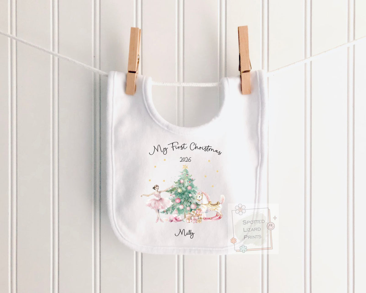Personalised First Christmas Baby outfit- My First Christmas Sleepsuit or vest - 1st Xmas Nutcracker