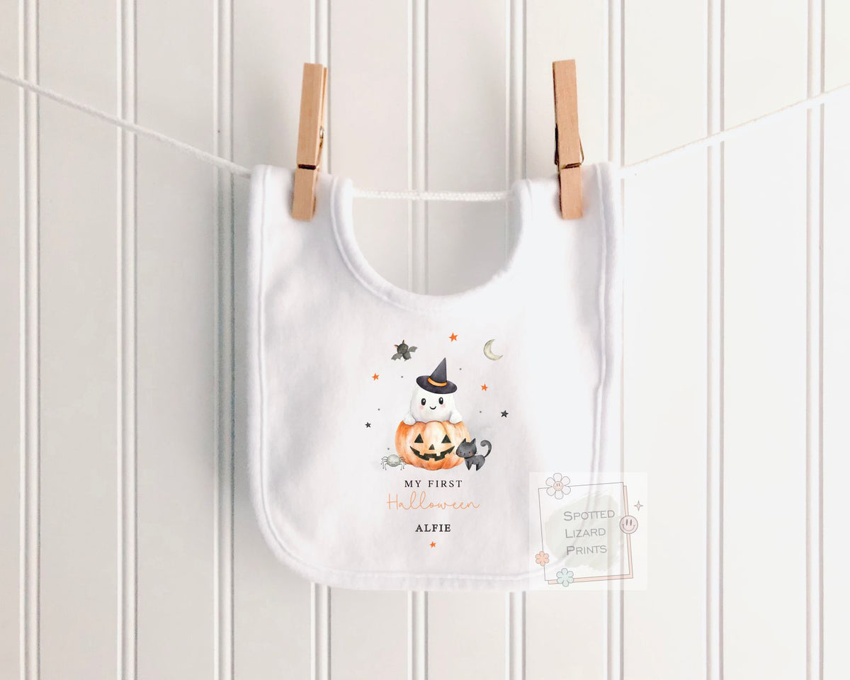 Personalised First Halloween Baby outfit | Baby Halloween Costume Gift | First Halloween Sleepsuit, Vest or T-shirt - Personalised Baby Gift