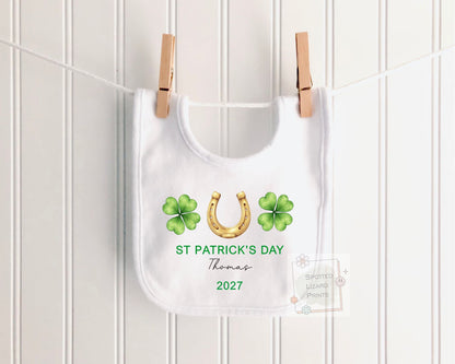 Personalized First St Patrick's Day Baby Outfit | Mo Chéad Lá Fhéile Pádraig Sleepsuit | Irish T-shirt | St Patrick's Day Sweatshirt