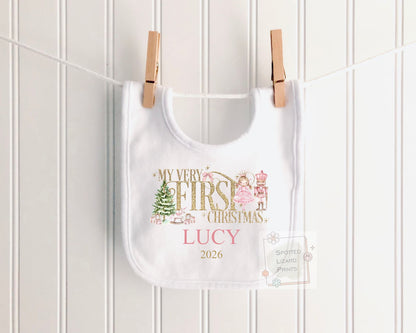 Personalised First Christmas Baby Sleepsuit- My First Christmas Jumper - First Christmas Baby Vest, 1st Xmas, First Christmas Sweatshirt