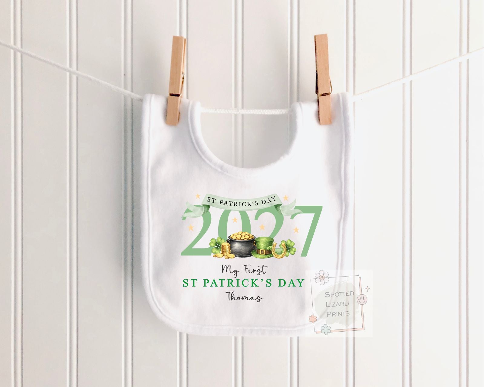 Personalized First St Patrick's Day Baby Outfit | Mo Chéad Lá Fhéile Pádraig Sleepsuit | Irish T-shirt | St Patrick's Day Sweatshirt