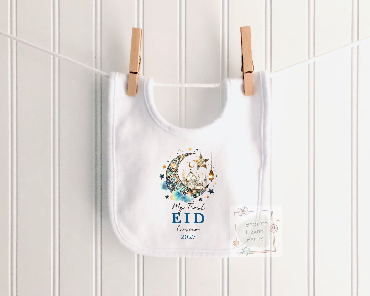 My First Eid Mubarak Baby Bodysuit | Personalized Baby Eid Outfit | Eid al-Fitr or Eid al-Adha | First Eid Gift | Ramadan Baby Sleepsuit