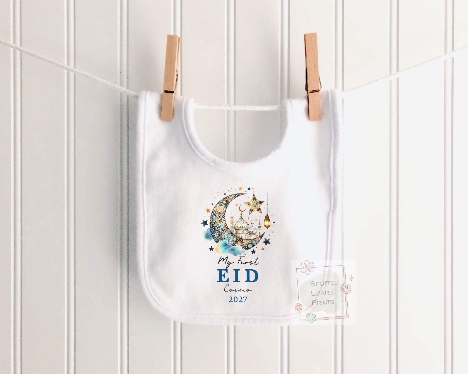 My First Eid Mubarak Baby Bodysuit | Personalized Baby Eid Outfit | Eid al-Fitr or Eid al-Adha | First Eid Gift | Ramadan Baby Sleepsuit