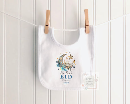 My First Eid Mubarak Baby Bodysuit | Personalized Baby Eid Outfit | Eid al-Fitr or Eid al-Adha | First Eid Gift | Ramadan Baby Sleepsuit