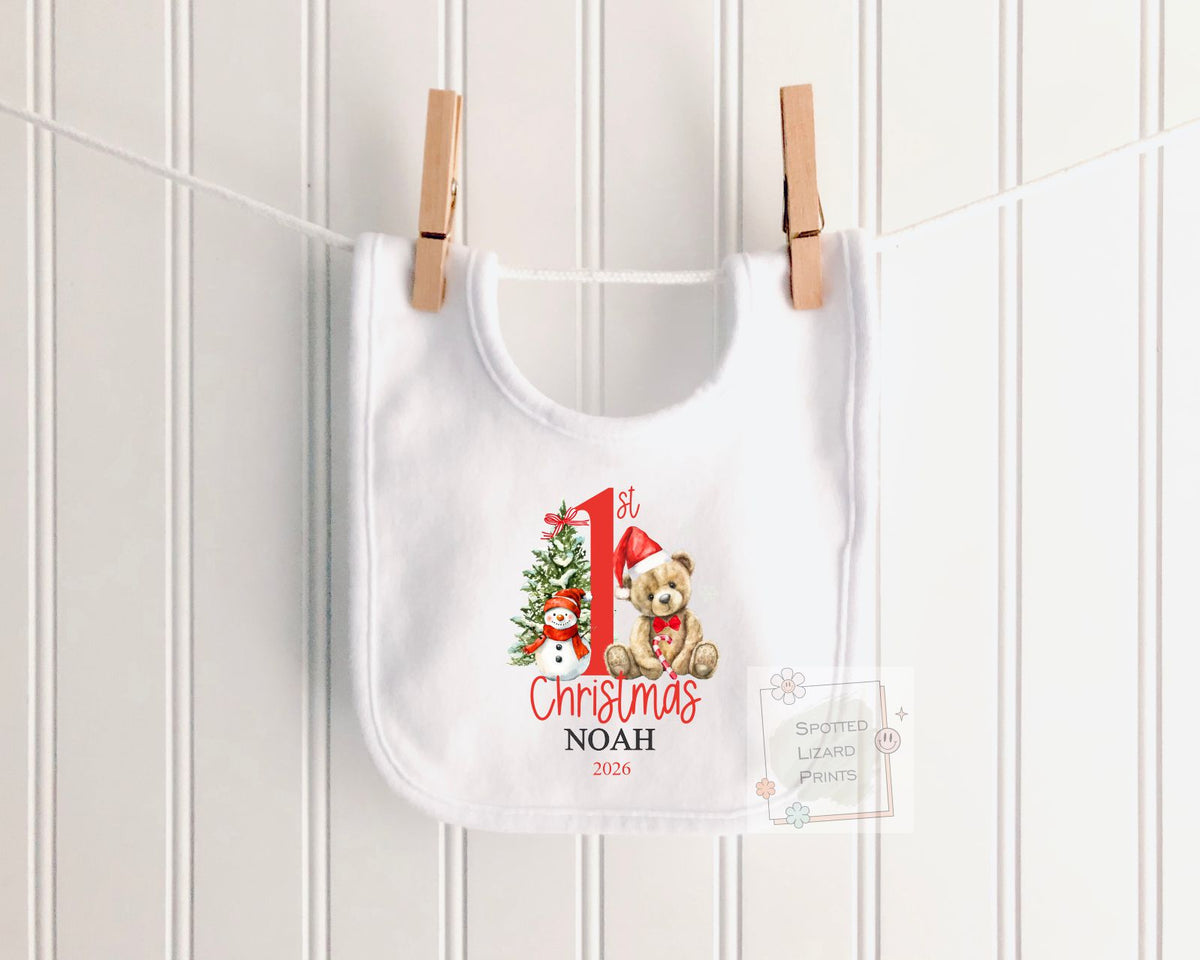 Personalised First Christmas Baby Outfit- My First Christmas Sleepsuit, Vest T-shirt, First Christmas Pyjamas First Christmas Sweatshirt