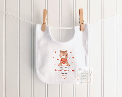 My First Valentine’s Day Baby Grow, Sleepsuit & Baby Vest | Valentine Baby Outfit | Custom Baby Valentine Outfit | Newborn Valentine Gift