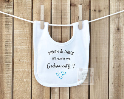 Personalised Godparents Proposal Baby Vest, Will You Be My Godparents Baby Sleepsuit, Custom Christening Proposal Outfit, Baptism Gift