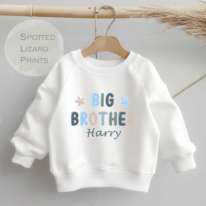 Big Brother sweatshirt. Personalised Kids Jumper. Going to be a Big Brother.