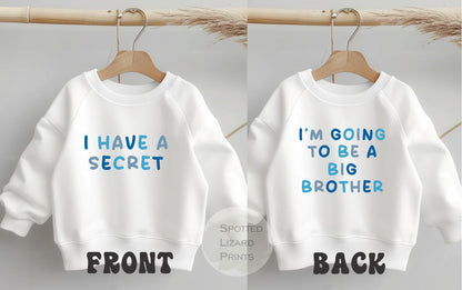 Big Brother Announcement Shirt | I Have a Secret Toddler T-shirt | Pregnancy Reveal Outfit | Sibling Announcement Shirt, I have a secret