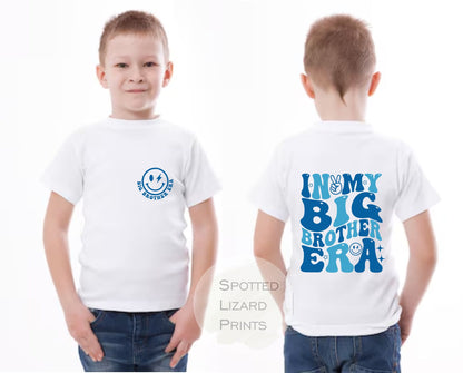 Big Brother Era T-shirt Big Brother Gift Sibling Announcement Promoted to Big Brother, Little Brother Era, Matching Sibling