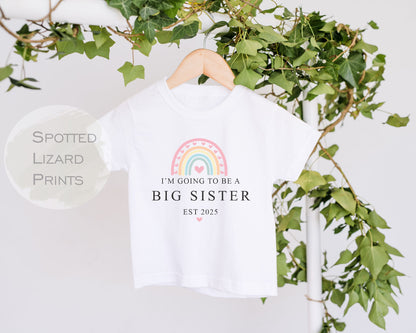 Personalised Big Brother, Big Sister announcement T-shirt - I'm going to be a big brother / brother - Big Brother or Sister announcement