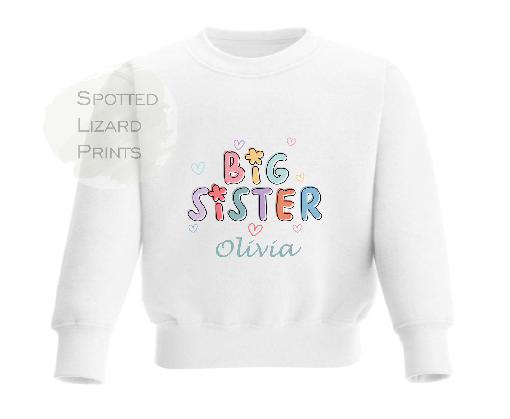 Big Sister sweatshirt. Personalised Kids Jumper. Going to be a Big Sister