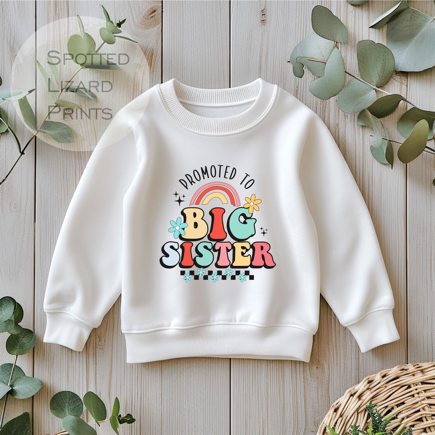 Big Sister sweatshirt. Personalised Kids Jumper. Going to be a Big Sister