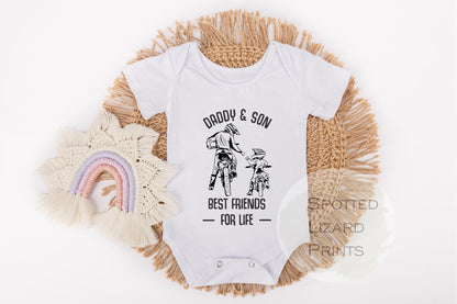 Daddy and son best friends baby vest