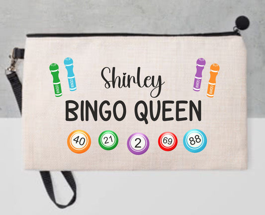 Bingo Bag, Personalised Bingo Gifts For Nan Auntie Mum, Bingo Dabber Pen Bag Pouch, Nan Birthday Gifts, Nanny Gifts, Gift For Auntie Friend