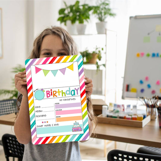 personalised reusable birthday milestone board