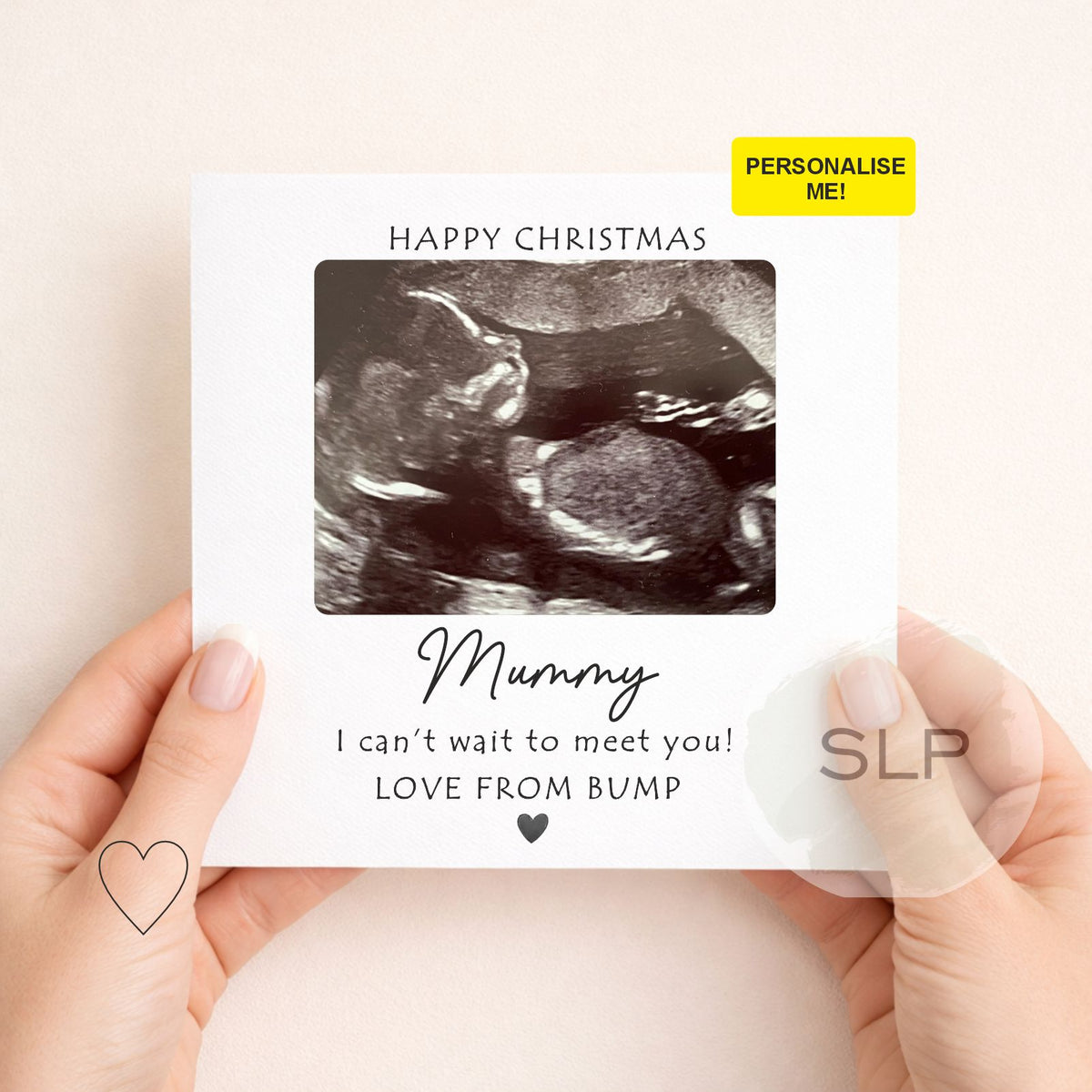 Personalised Christmas Card From Bump