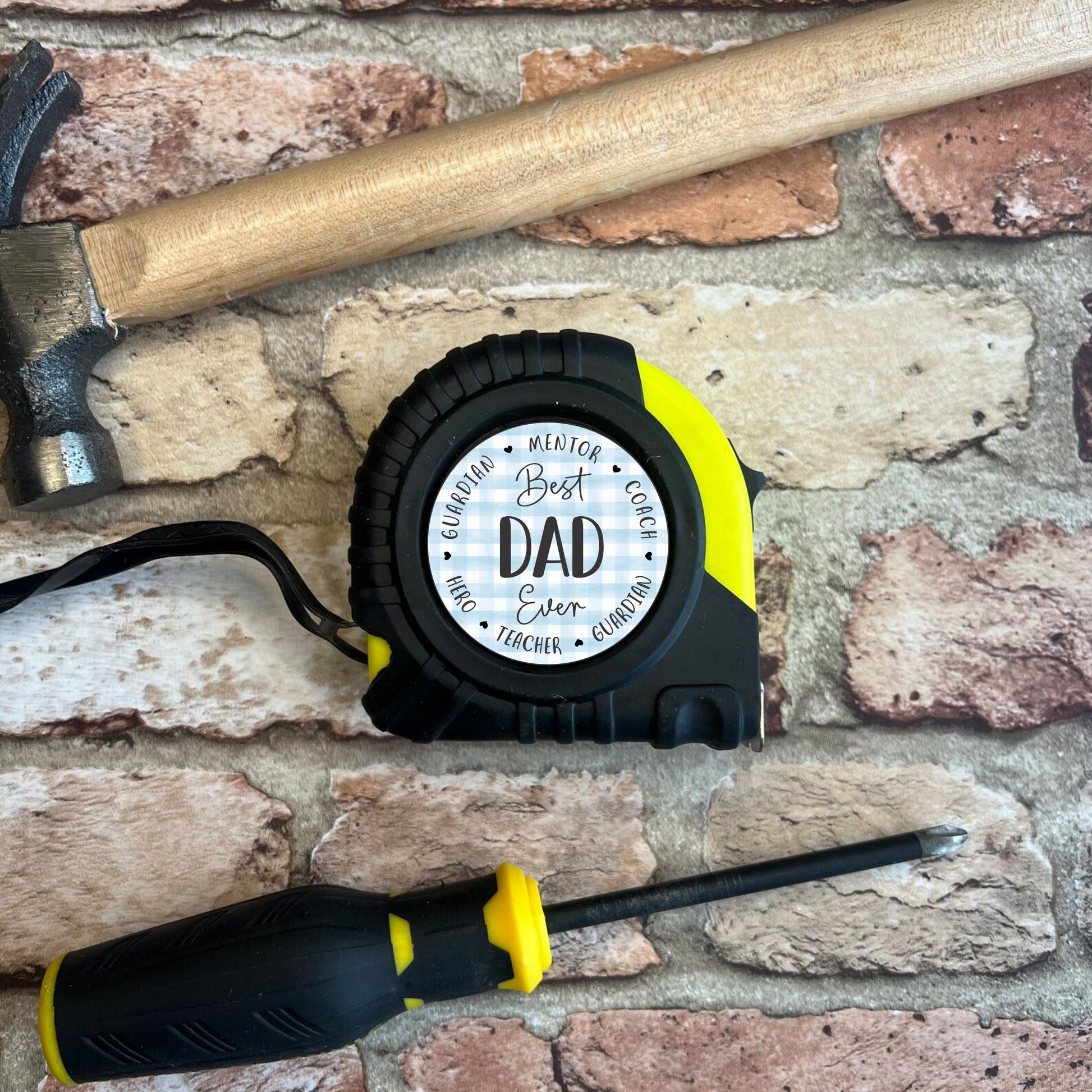 Personalised Gift for Fathers Day, 5 meter measuring Tape