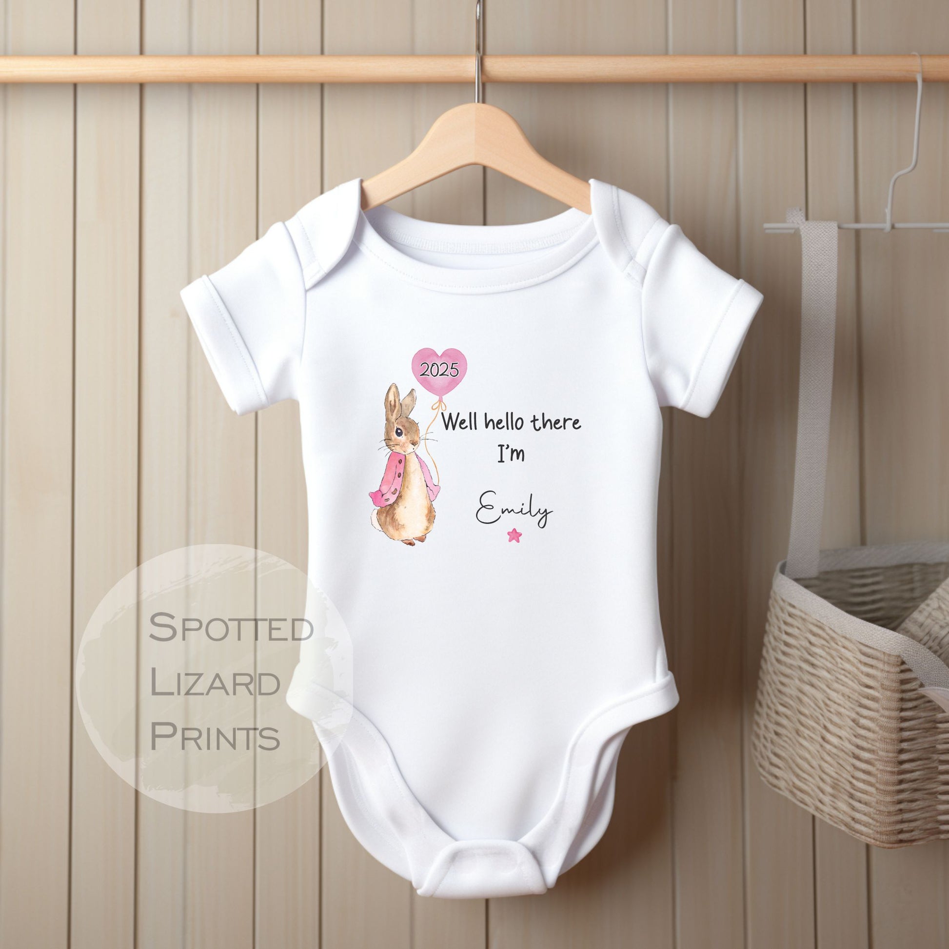 Peter rabbit Baby clothing personalised with a name