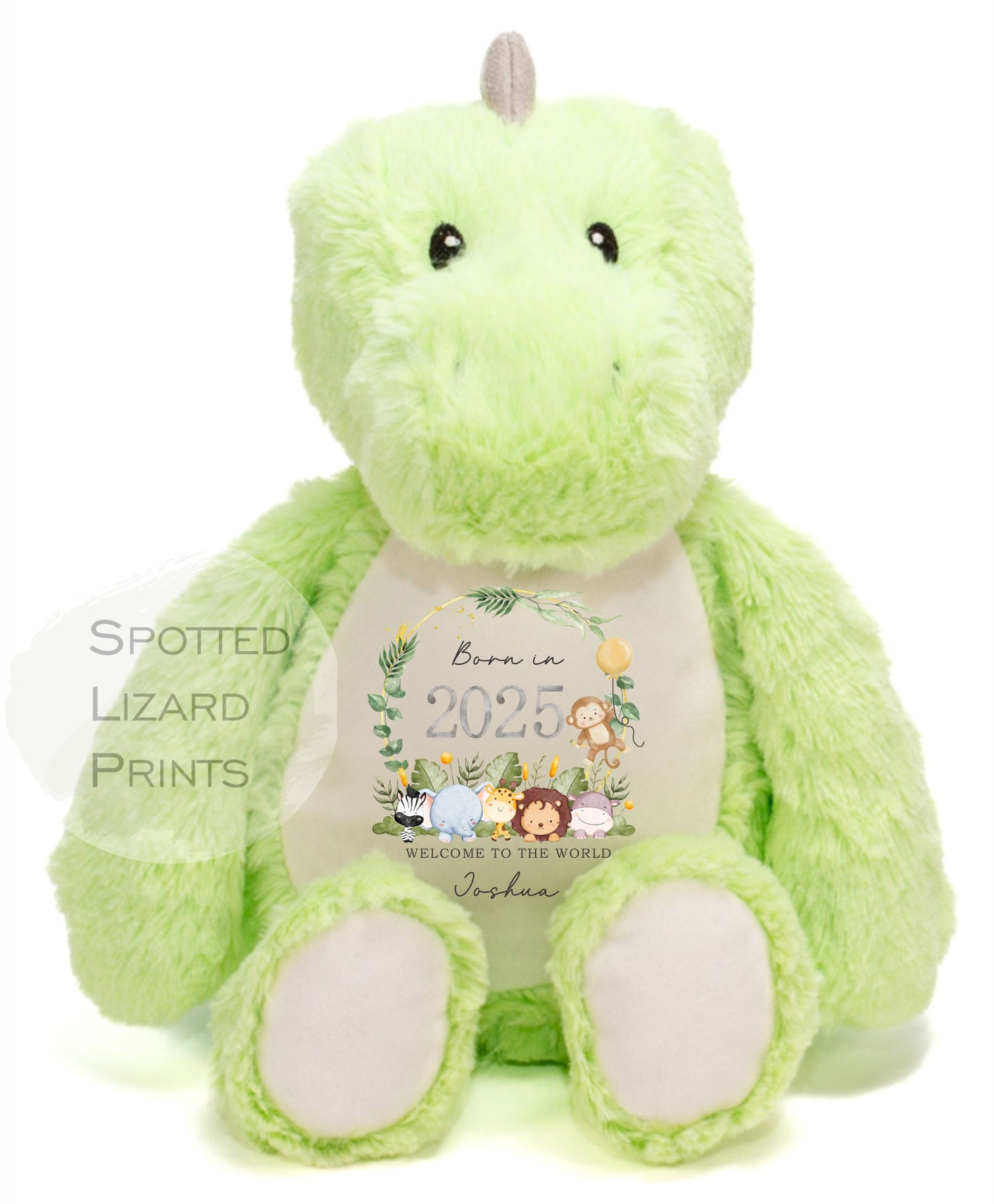 Personalised Born in 2025 Soft Toy Name, Welcome to the World - Baby Shower - Baby Gift - Baby Girl Baby Boy - Higgle Bears