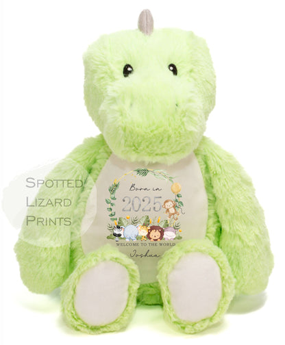 Personalised Born in 2025 Soft Toy Name, Welcome to the World - Baby Shower - Baby Gift - Baby Girl Baby Boy - Higgle Bears