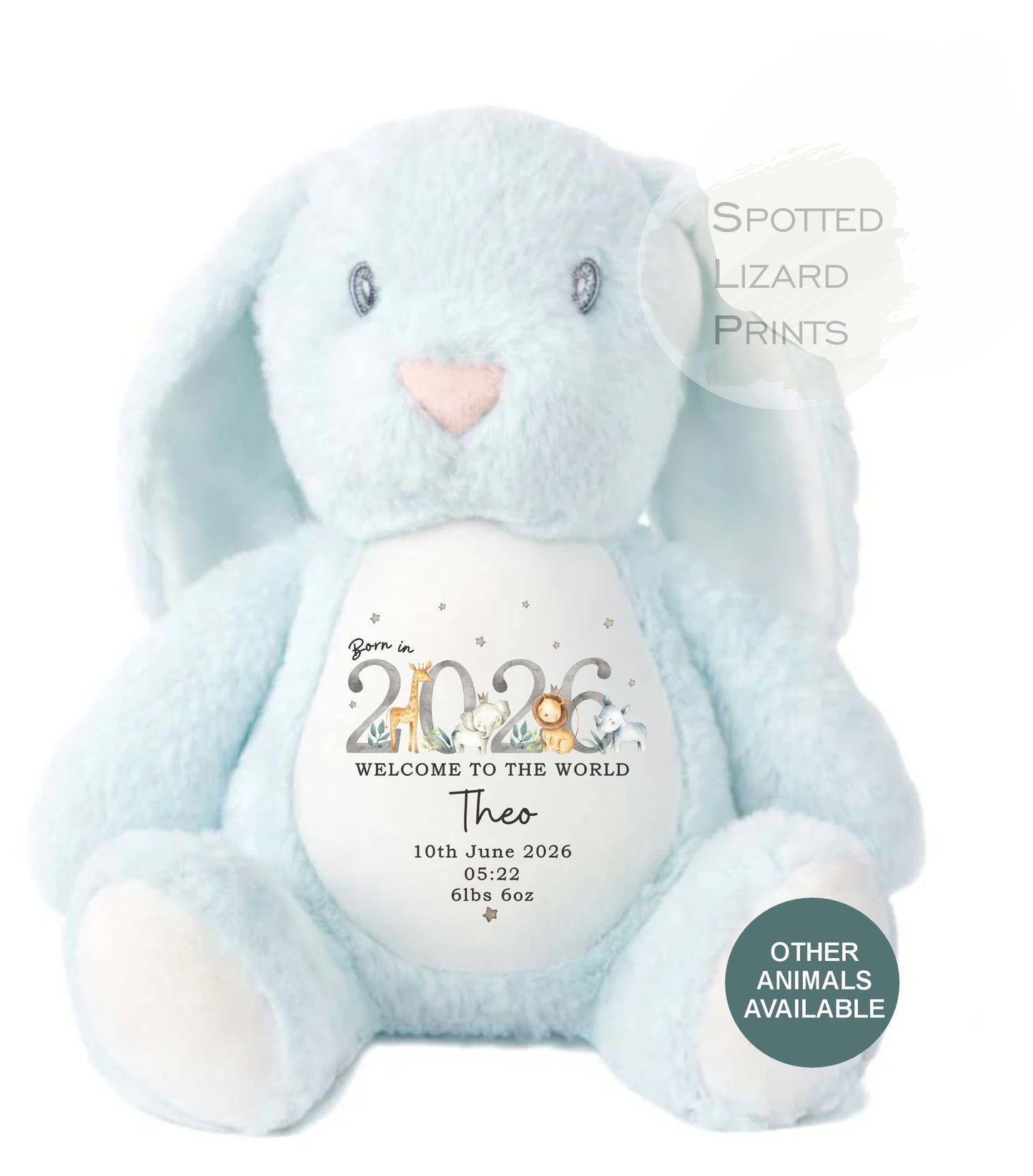 personalised born in 2026 teddy