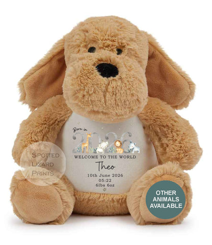 Personalised Born in 2026 Soft Toy Name, Welcome to the World - Baby Shower - Baby Gift - Baby Girl Baby Boy - personalised baby gift