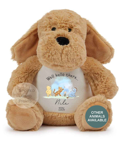 personalised new baby teddy