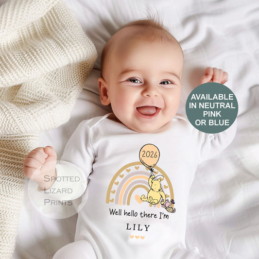Born in 2026 - Personalised Baby vest - Born in 2026 Baby Grow - Born in 2026 Baby clothes - Born in 2026 sleepsuit - personalised Baby clothes