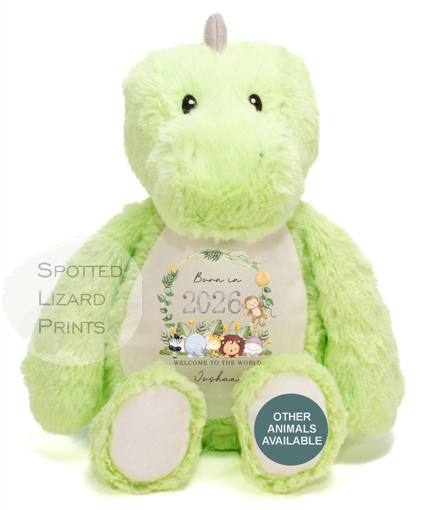 Personalised Born in 2026 Soft Toy Name, Welcome to the World - Baby Shower - Baby Gift - Baby Girl Baby Boy - Higgle Bears