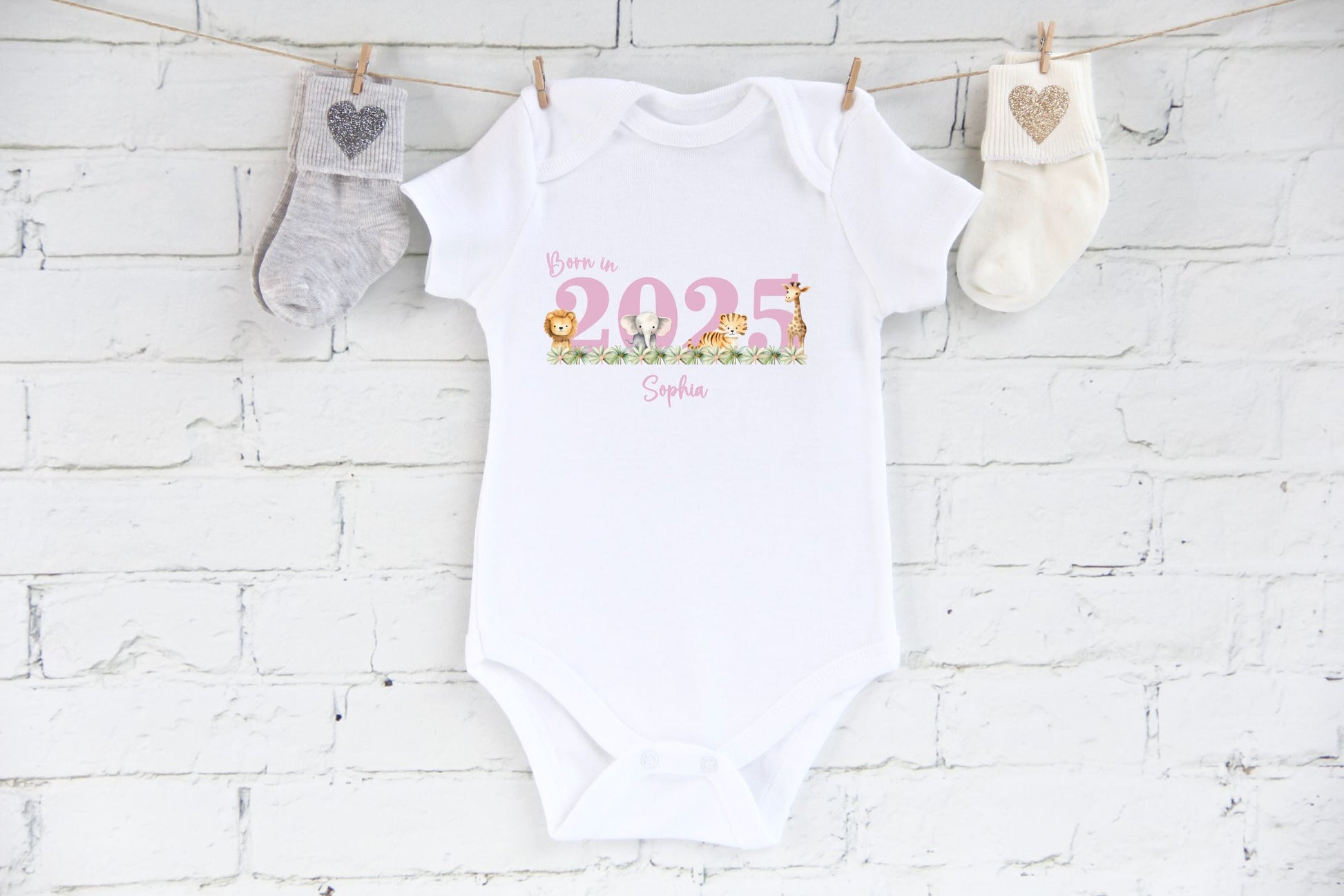 born in 2025 personalised coming home vest