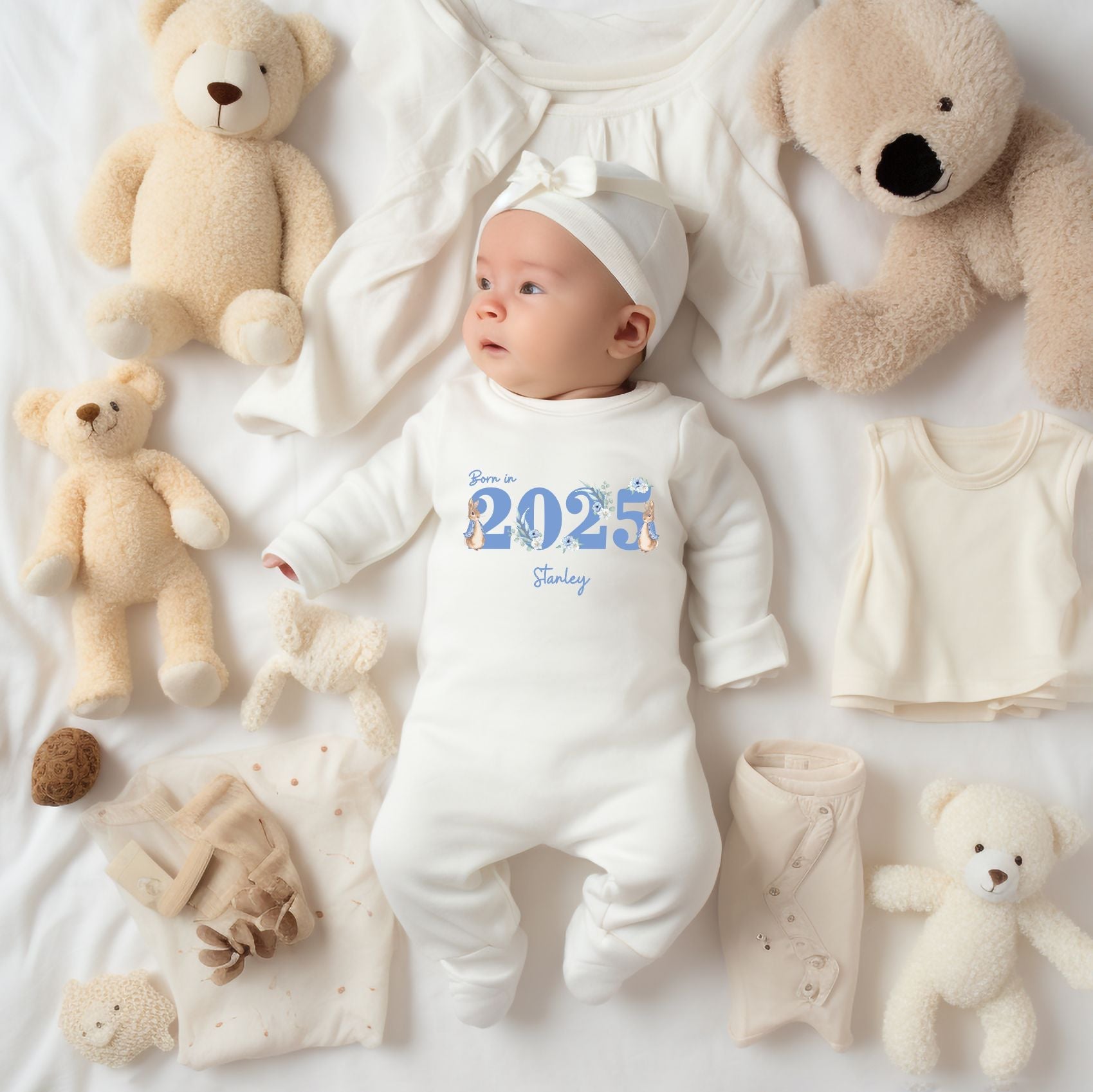 Born in 2025 Peter Rabbit Baby Romper