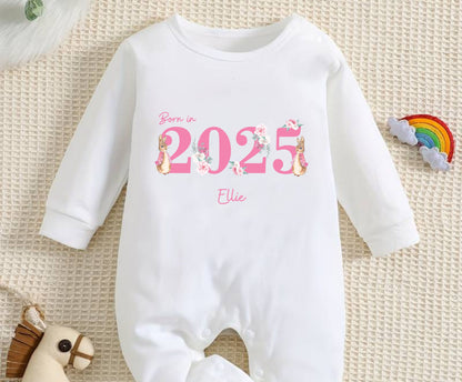 personalised coming home 2024 Baby grow suit