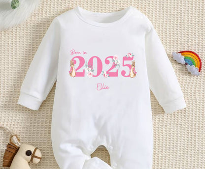 Born in 2025 Peter Rabbit Baby Romper