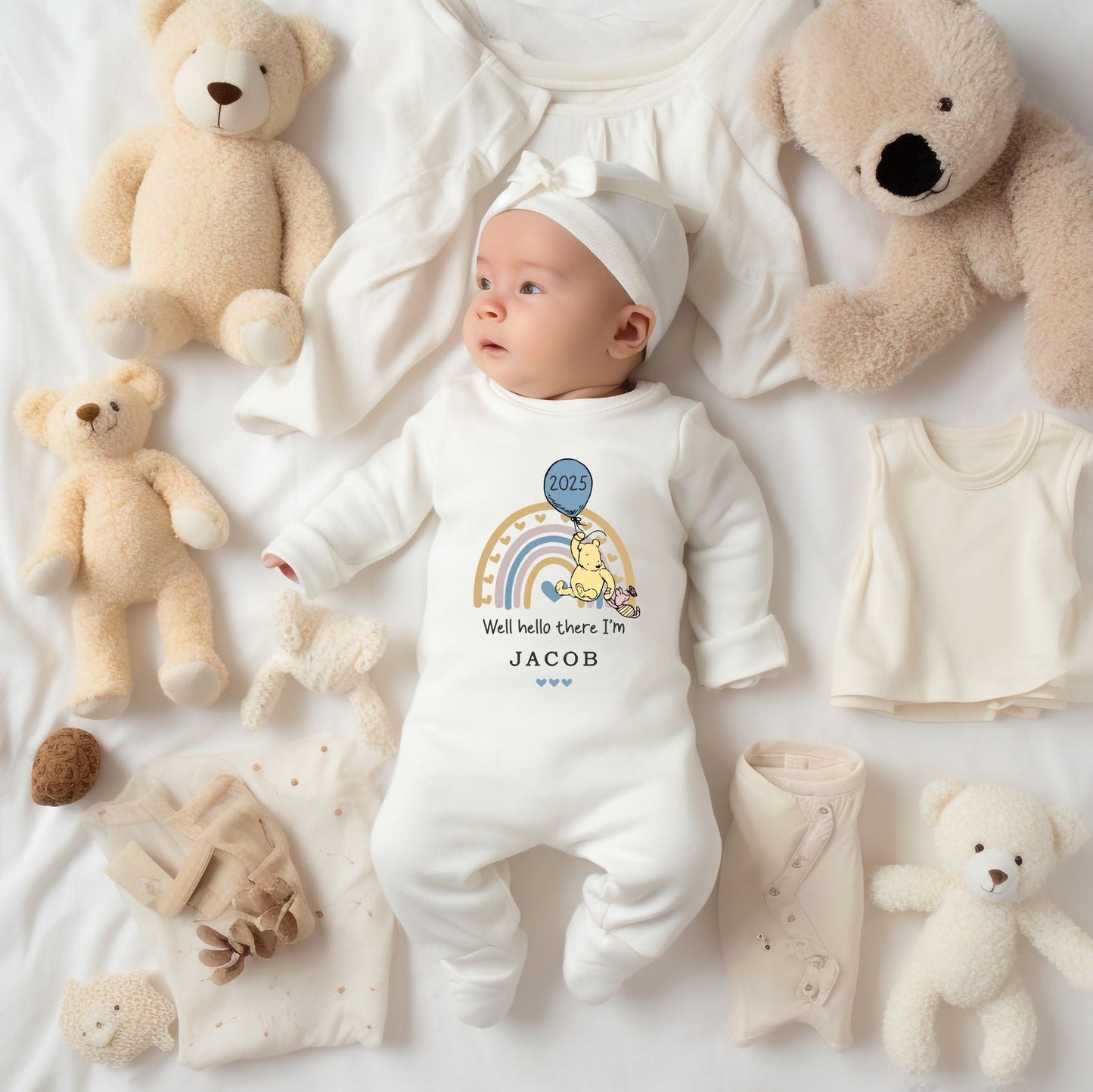 2025 coming home, Winnie the Pooh Baby Romper