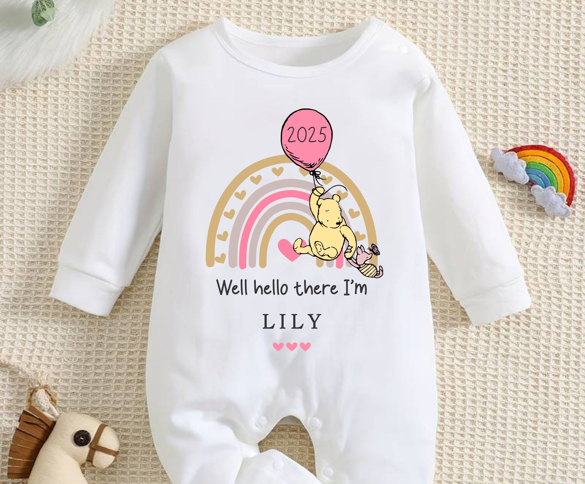 Personalised Winnie the Pooh 2025 coming home Clothes