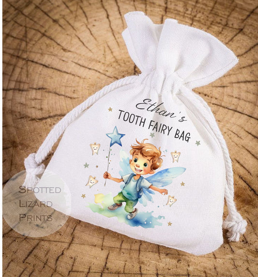 Personalised Tooth Fairy Bags, Tooth Fairy pouch, Lost tooth bag, First Tooth, Girls and Boys Tooth Fairy Bag